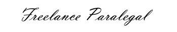 Freelance paralegal